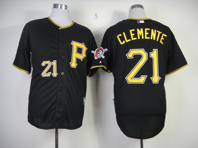 Men Pittsburgh Pirates #21 Clemente Black MLB Jerseys->pittsburgh pirates->MLB Jersey